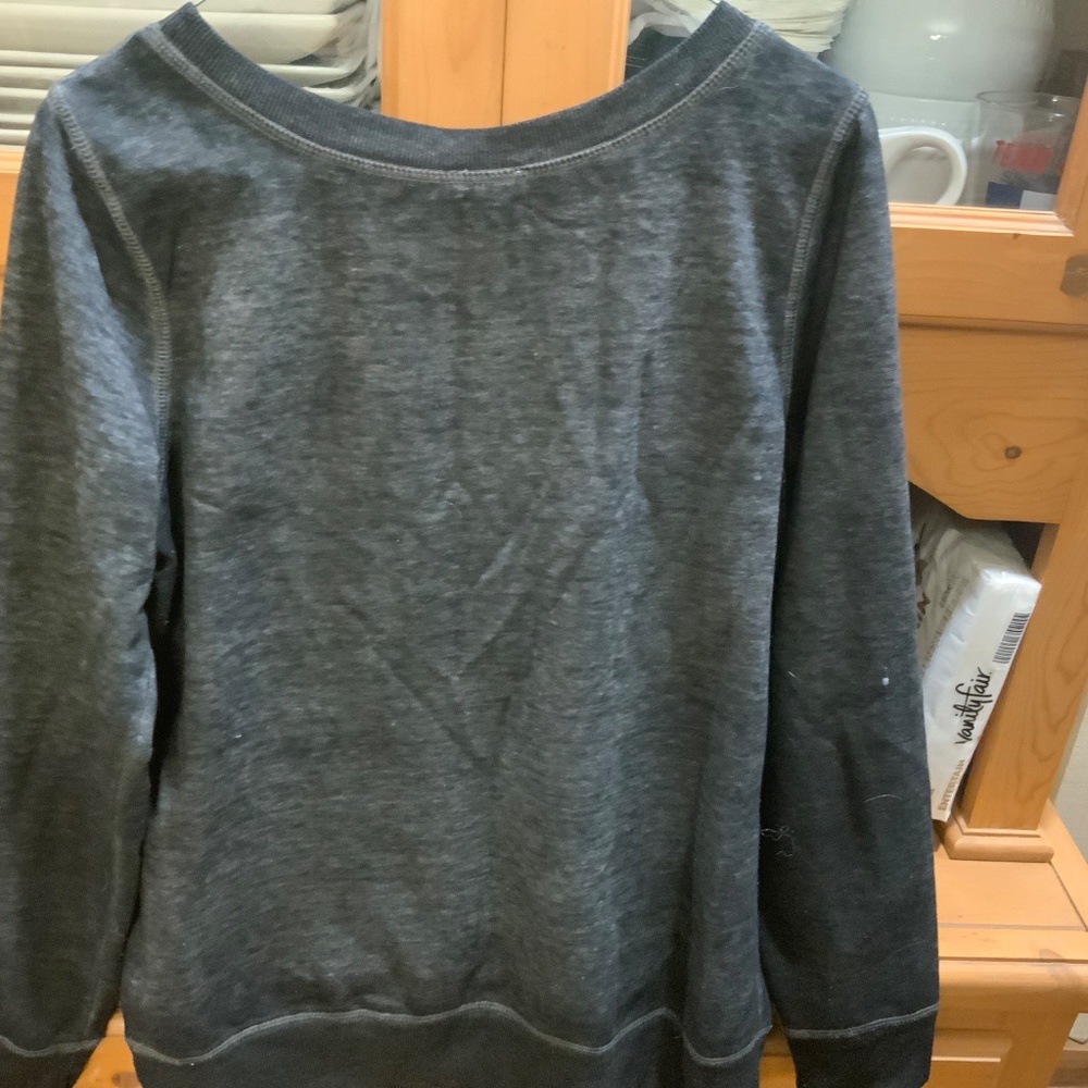 Black/Gray sweatshirt. Size large - Picture 2 of 2